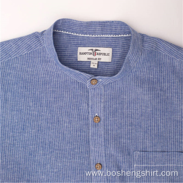 Latest Design Short Sleeves Washed Denim Shirts